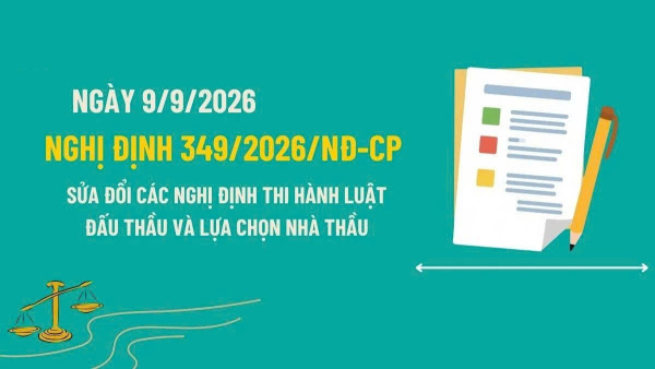 NGHỊ ĐỊNH 349/2026/NĐ-CP - SỬA ĐỔI, BỔ SUNG MỘT SỐ ĐIỀU CỦA CÁC NGHỊ ĐỊNH QUY ĐỊNH CHI TIẾT MỘT SỐ ĐIỀU VÀ BIỆN PHÁP THI HÀNH LUẬT ĐẤU THẦU VỀ LỰA CHỌN NHÀ THẦU