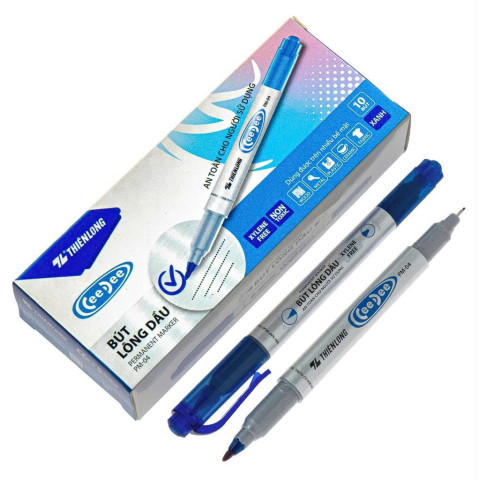 Hộp 10 bút lông kim Thiên Long PM-04 CeeDee xanh dương