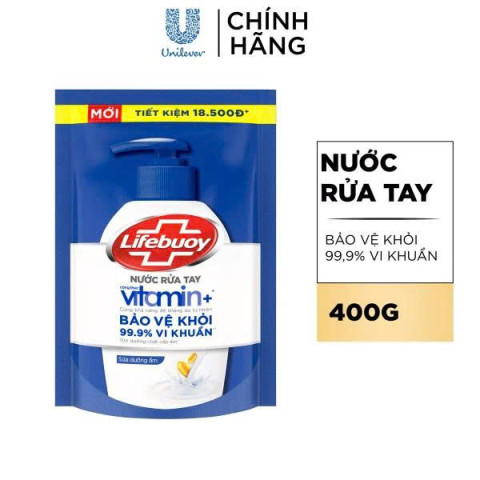 Nước rửa tay Lifebuoy Vitamin Sữa Dưỡng Ẩm 400g