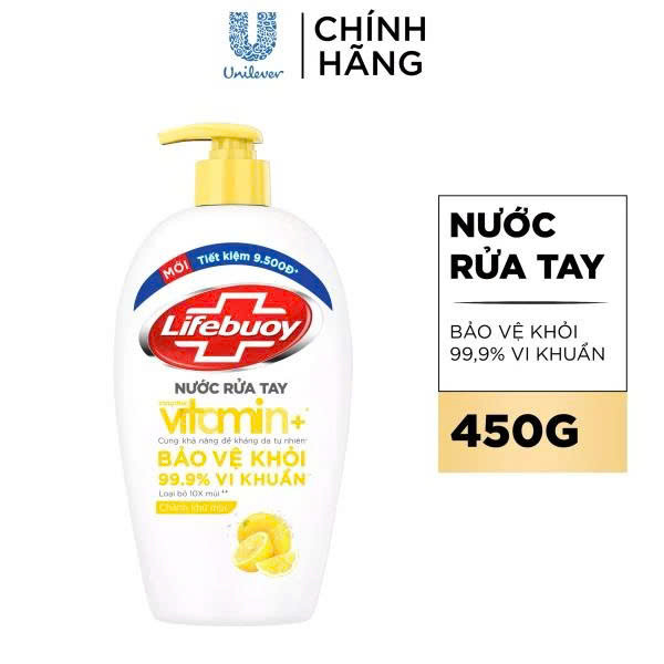 Nước rửa tay Lifebuoy Chanh Khử Mùi 450g