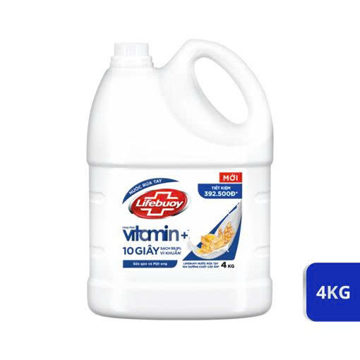Nước rửa tay Lifebuoy Vitamin Sữa Dưỡng Ẩm 4kg