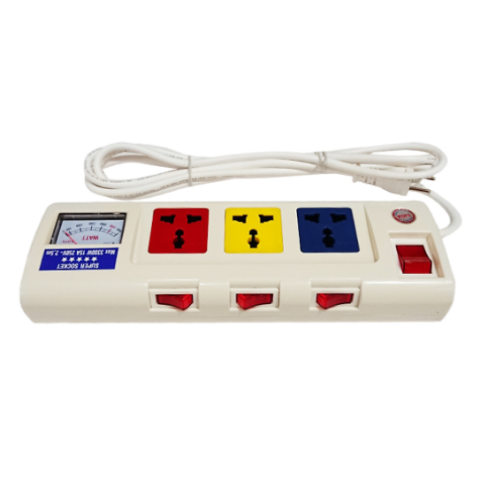 Ổ Cắm Kéo Dài Công Suất Lớn LIOA 3OFSSA2.5-2 (Dây 2m5)