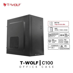 VỎ CASE MÁY TÍNH T-WOLF C100 OFFICE