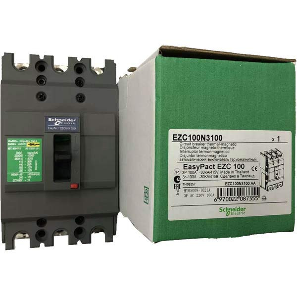 MCCB Schneider EasyPact EZC100N 100A 15KA(EZC100N3100) 0