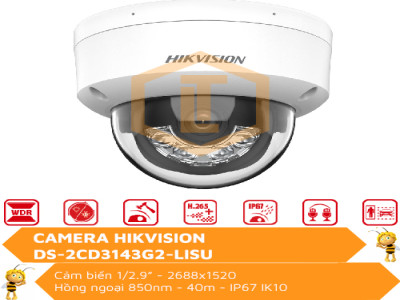 Camera DOME HIKVISION DS-2CD3143G2-LISU