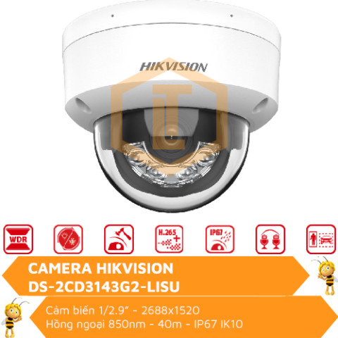Camera DOME HIKVISION DS-2CD3143G2-LISU