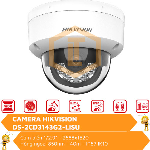 Camera DOME HIKVISION DS-2CD3143G2-LISU