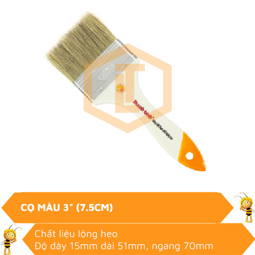Cọ màu 3" (7.5cm) 0