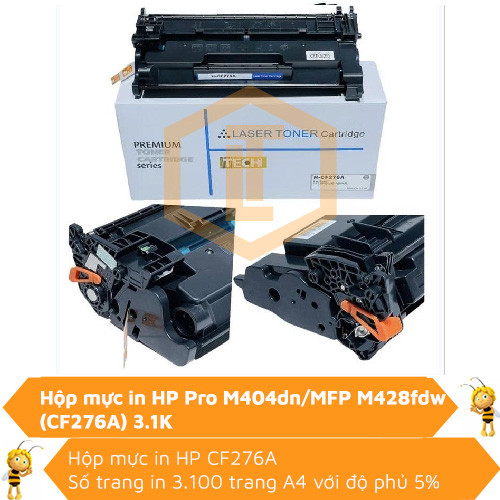Hộp mực TECH cho M404dn/ MFP M428dnw (CF276A) 3.1K 0