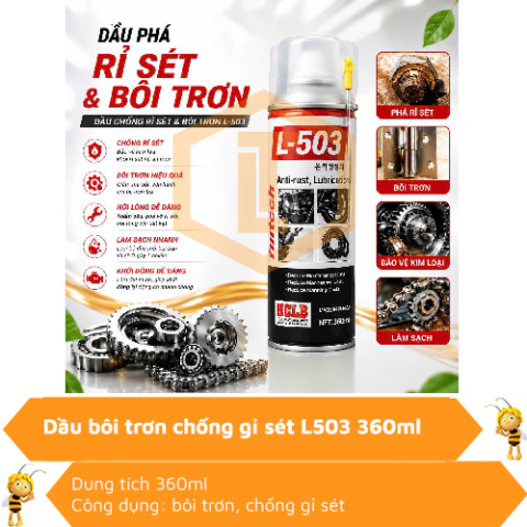 Dầu xịt bôi trơn chống gỉ sét Hàn Quốc Filltech L503 360ml