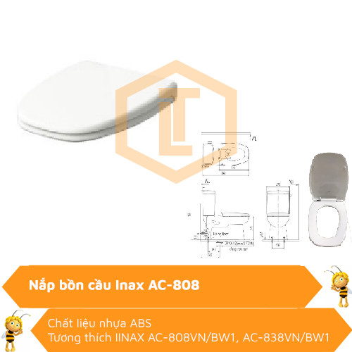 Nắp bồn cầu Inax AC-808VN 0