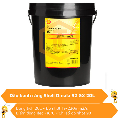 Dầu bánh răng Shell Omala S2 GX 220 0