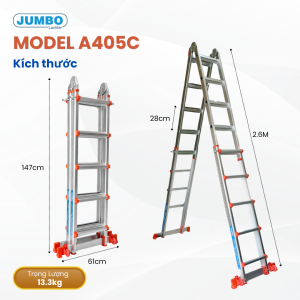 Thang nhôm rút lồng Sumika A405C