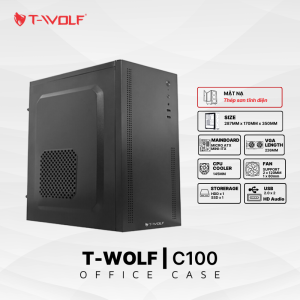 VỎ CASE MÁY TÍNH T-WOLF C100 OFFICE