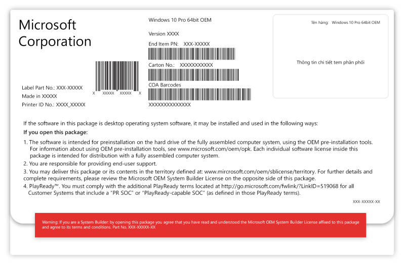 Phần mềm Microsoft Windows Pro 11 64Bit Eng Intl 1pk DSP OEI DVD (FQC-10528) 0