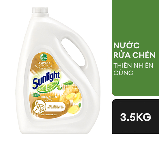 Nước rửa chén Sunlight Thiên nhiên Gừng 3.5kg 0