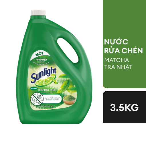 Nước rửa chén Sunlight Matcha Trà Xanh 3.5kg 0