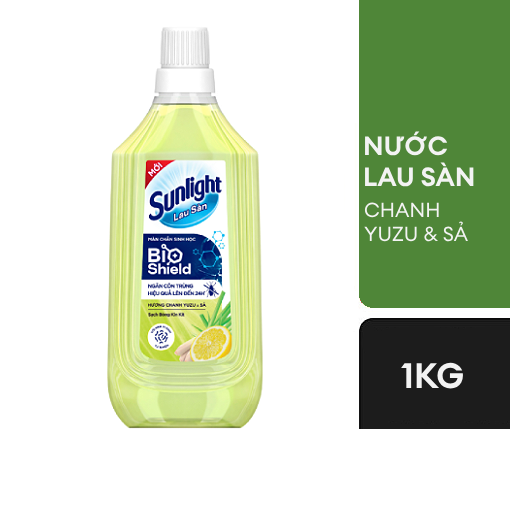 Nước lau sàn Sunlight Tinh dầu thảo mộc Sả Chanh 1kg 0