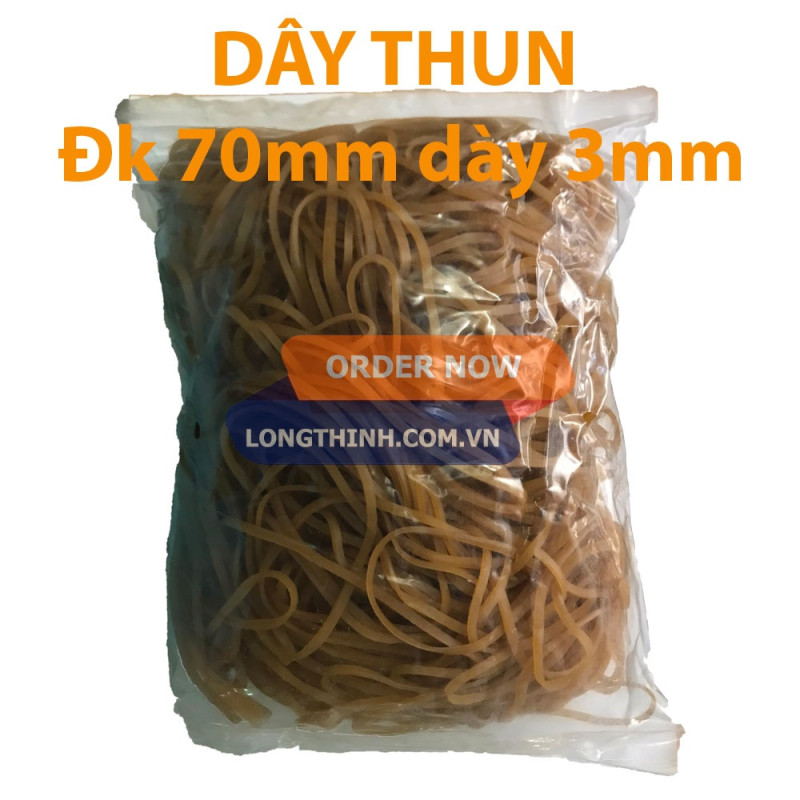 Dây thun 70mm - 3mm 0