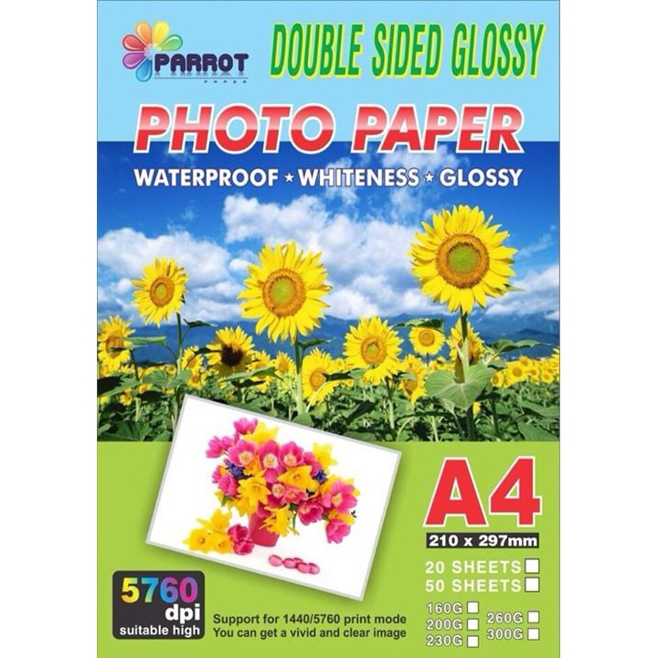 Giấy 2 mặt bóng A4 160gsm 0