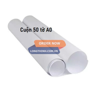 Cuộn 50 tờ giấy A0 80gsm (Giấy Kẹp Với Bảng Flipchart A0)