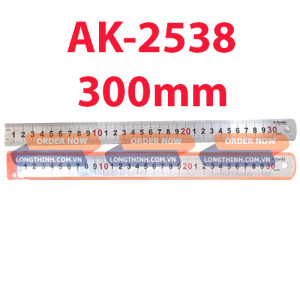 Thước lá inox Asaki AK-2538 30cm chính hãng