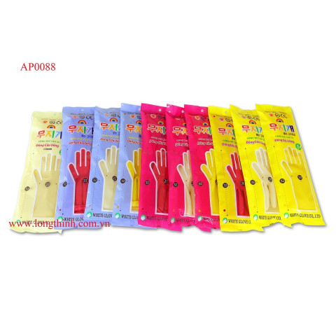 Găng tay cao su Cầu Vồng Combi size M