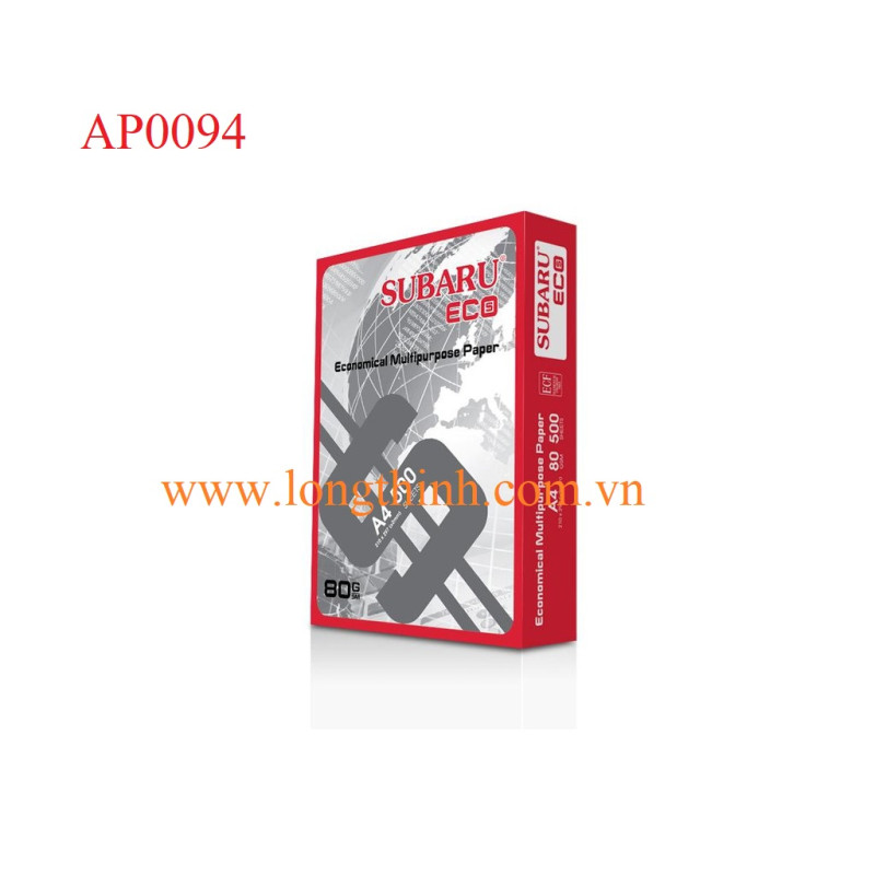 Giấy A4 Subaru 80gsm 0