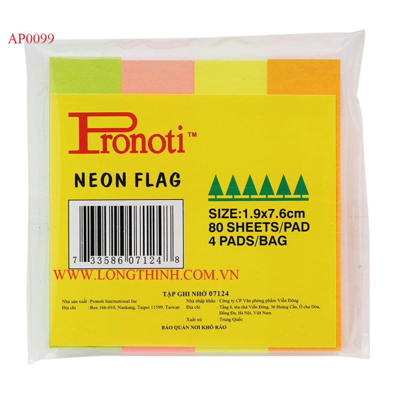 Giấy ghi chú Pronoti 4 mảnh 0