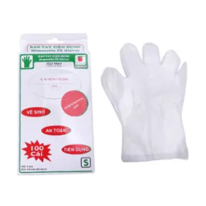 Hộp 100 găng tay xốp size S