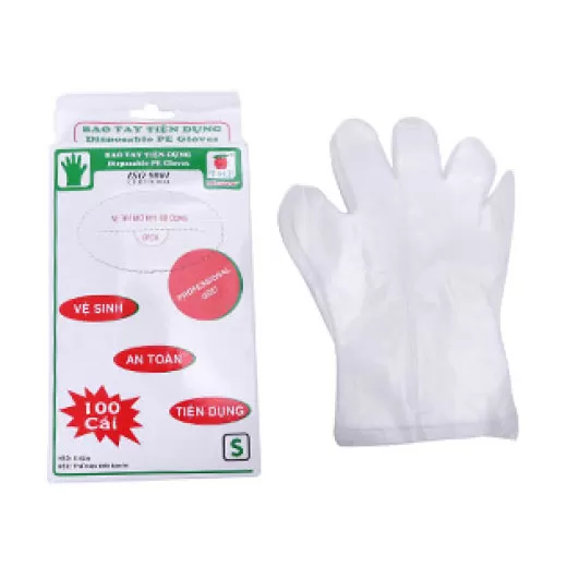 Hộp 100 găng tay xốp size S 0