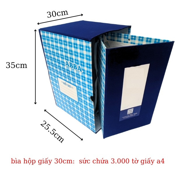 Bìa hộp giấy 3 dây 30F 0