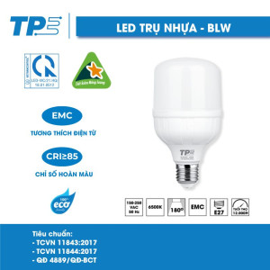 LED bulb trụ nhựa TPE 10W/15W/20W/30W/40W/50W/60W/80W