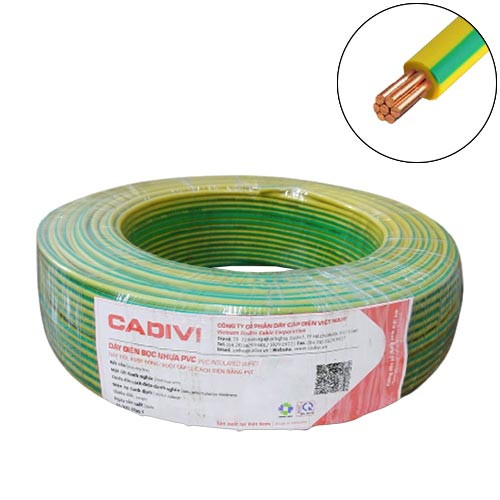 Dây tiếp địa Cadivi CV-2.5 mm2 (TE) – 0.6/1KV 0