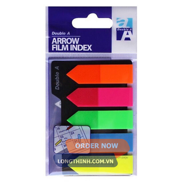 Giấy note mũi tên 5 màu Double A