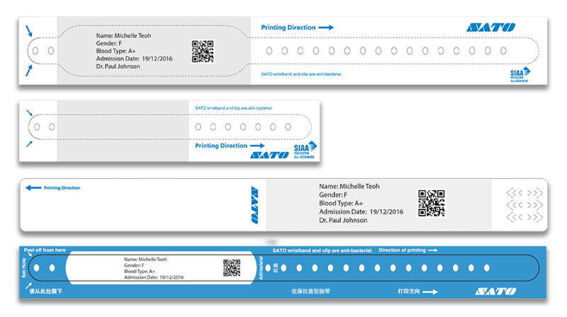 Vòng đeo tay in nhiệt trực tiếp 0