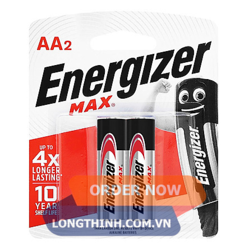 Cặp 02 pin Energizer Max AA E91 BP2 (chính hãng) 0