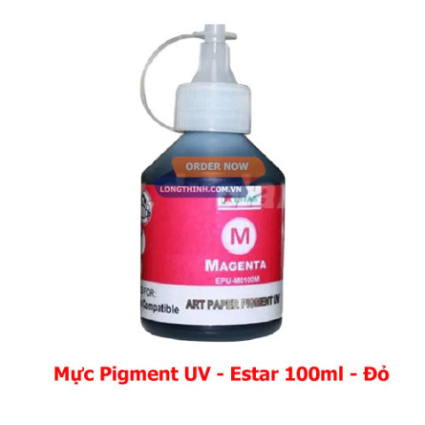 Mực dầu Pigment UV EStar 4 màu 100ml cho máy Epson