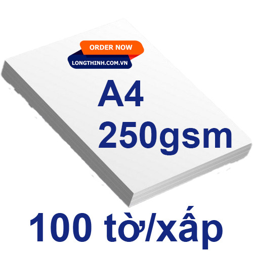 Giấy Ford A4 250gsm (100 tờ/xấp) 0