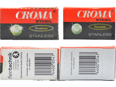 Phân biệt lưỡi lam Croma thật giả
