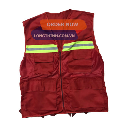 Áo ghile đỏ - bảo hộ lao động 0
