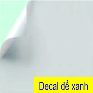 Decal giấy A4 đế xanh