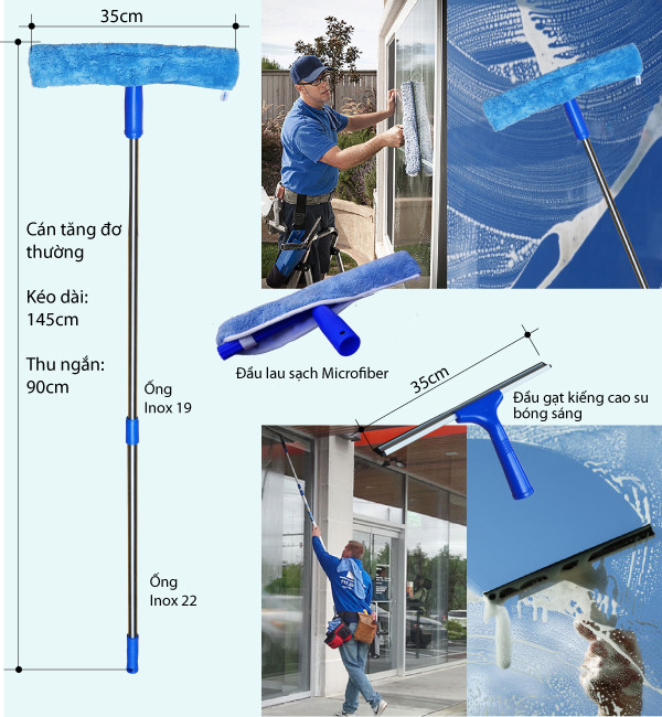 Bộ Lau Kiếng- Gạt sàn 0