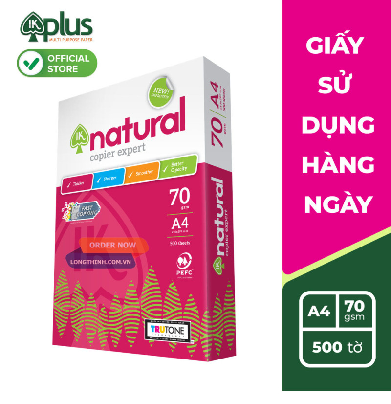 Giấy A4 IK Natural 70gsm 0