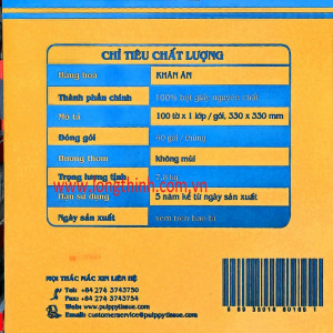 Thùng 40 gói khăn giấy ăn Pulppy napkin 33x33cm