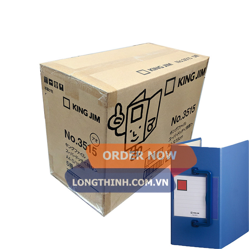 Thùng 5 bìa còng ống KingJim 3515 15cm 0