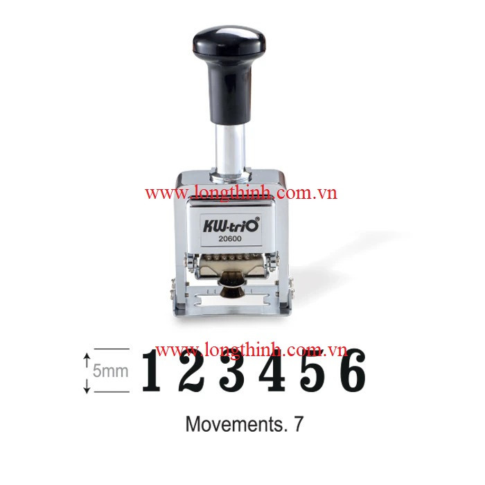 Máy đóng số nhảy tự động 6 số Kw-Trio 02060