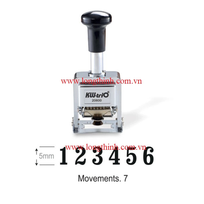 Máy đóng số nhảy tự động 6 số Kw-Trio 02060 0