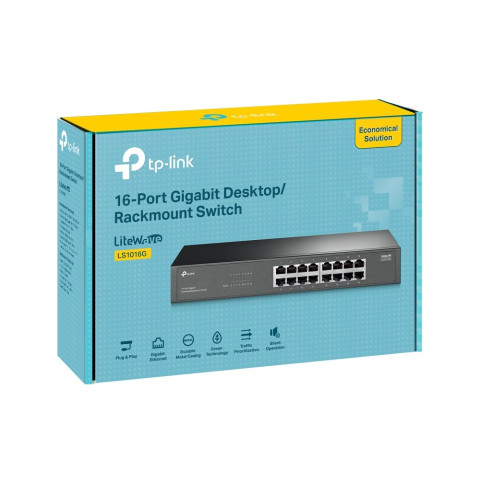 Switch TP-Link LS1016G (Gigabit 1000Mbps) 16 cổng