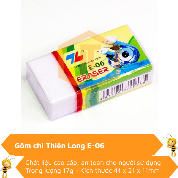 Gôm tẩy chì Thiên Long E-06 0
